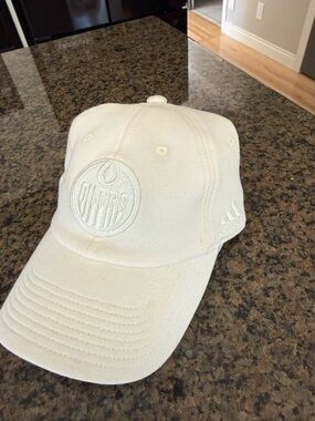 adidas White Oilers Cap